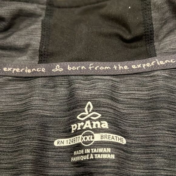 prAna 1/4 Zip Mens Grey Pullover Size Large Lightweight size XXL breathable - Picture 3 of 10